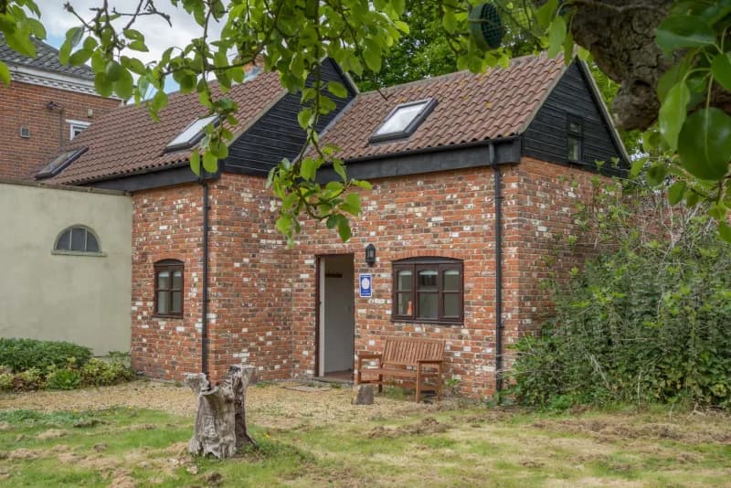Holiday cottage garden view